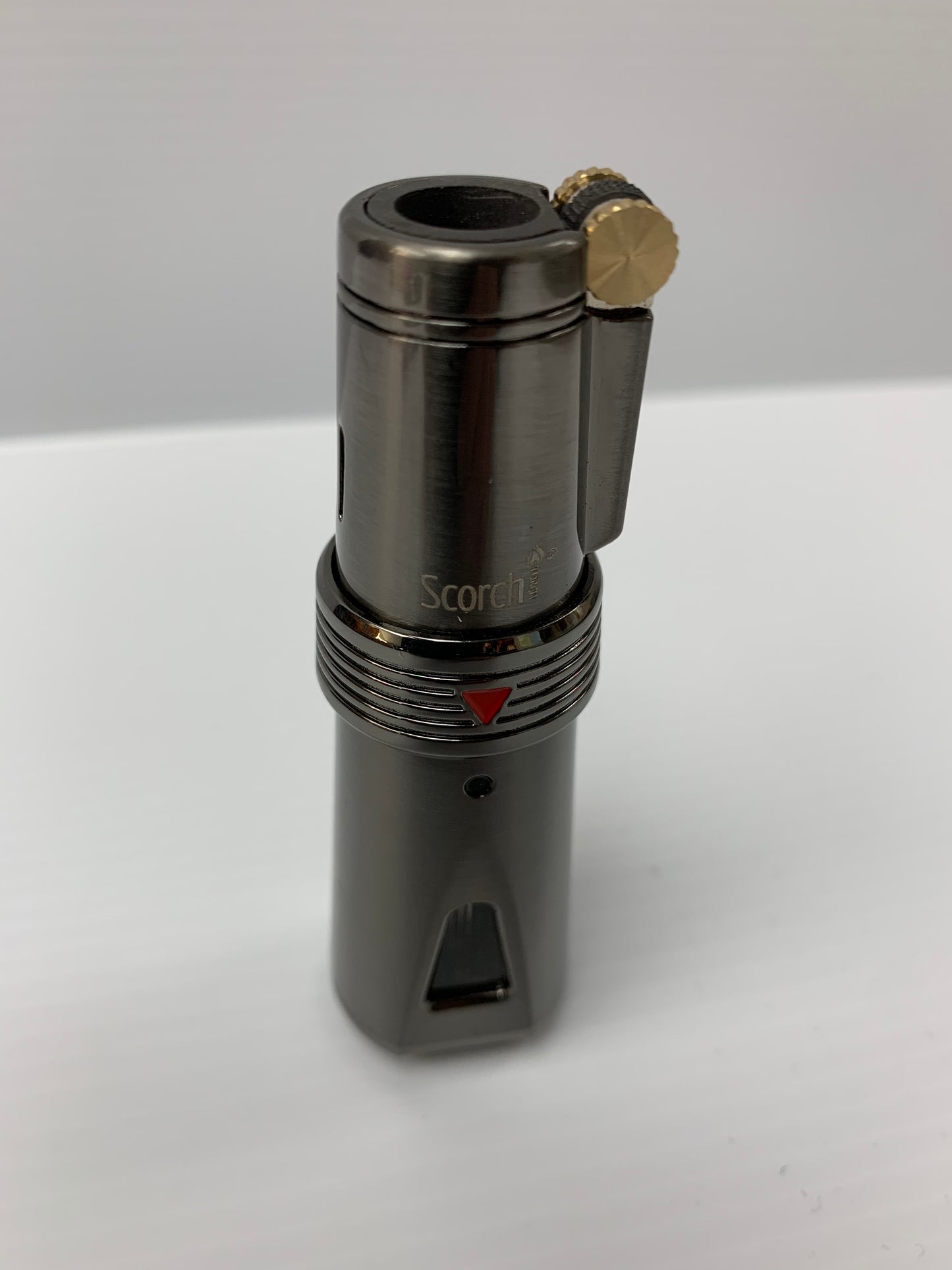 Gun Metallic Scortch Premium Chrome Butane Torch Lighter