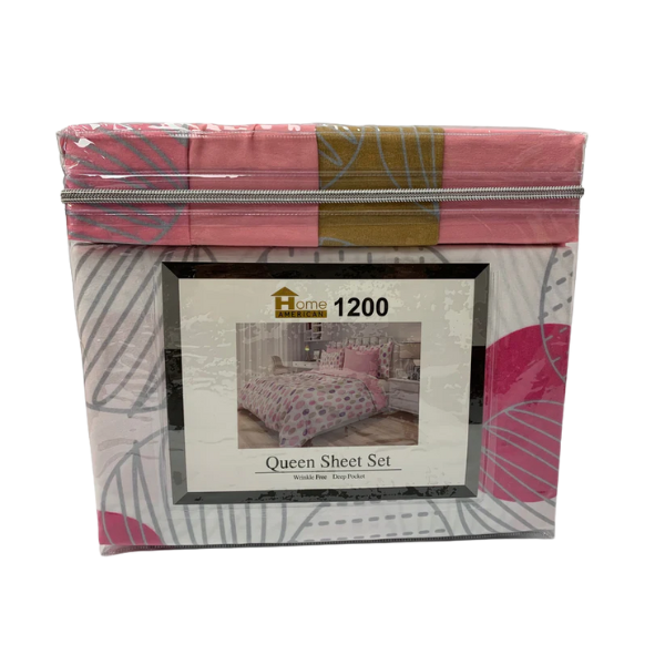 6 Pieces Bed Sheet Sets Design # 1 King Size