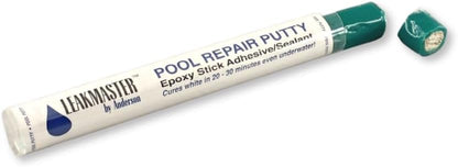 Swimming Pool Leak Detection & Repair Kit - Leak Dye Syringe and 8oz Refill Bottle, White Epoxy Putty Sealant