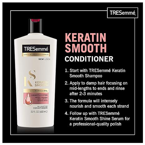 TRESemmé Shampoo, Keratin Smooth, 22 oz