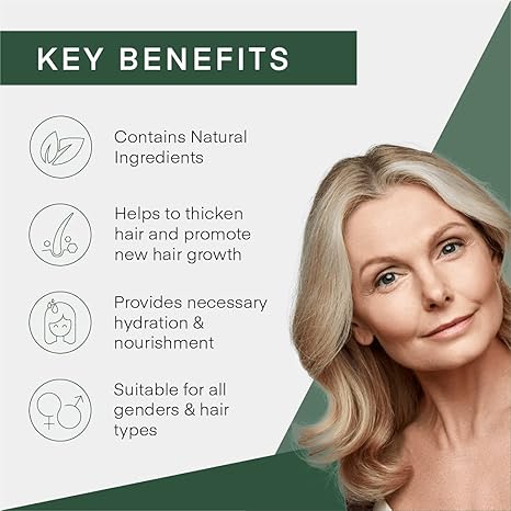 Cel Microstem Natural Hair Thickening Conditioner (8 fl oz) – Stem Cell Extract Anti Thinning Conditioner – Professional Grade Biotin – Sulfate & Paraben Free - Suitable for Men & Women