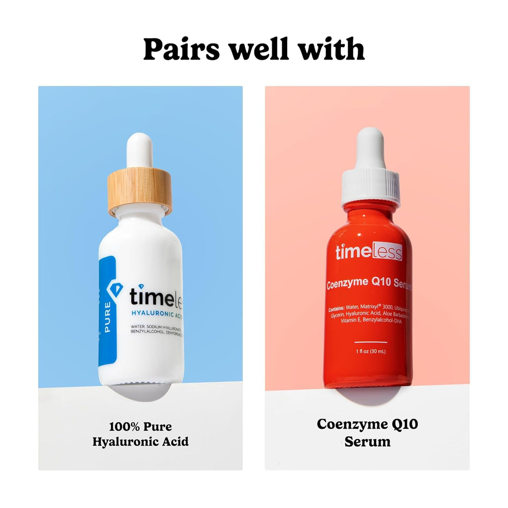 Timeless Skin Care Vitamin C Serum with Vitamin E & Ferulic Acid - Brightening Serum - for Oily & Dry Skin - Fragrance-Free - 1 oz