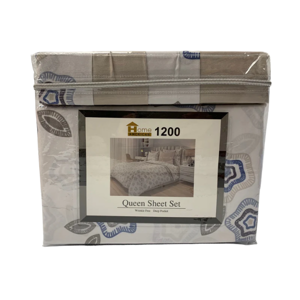 6 Pieces Bed Sheet Sets Design # 9 King Size