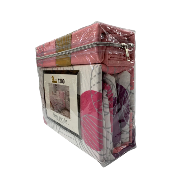 6 Pieces Bed Sheet Sets Design # 1 King Size