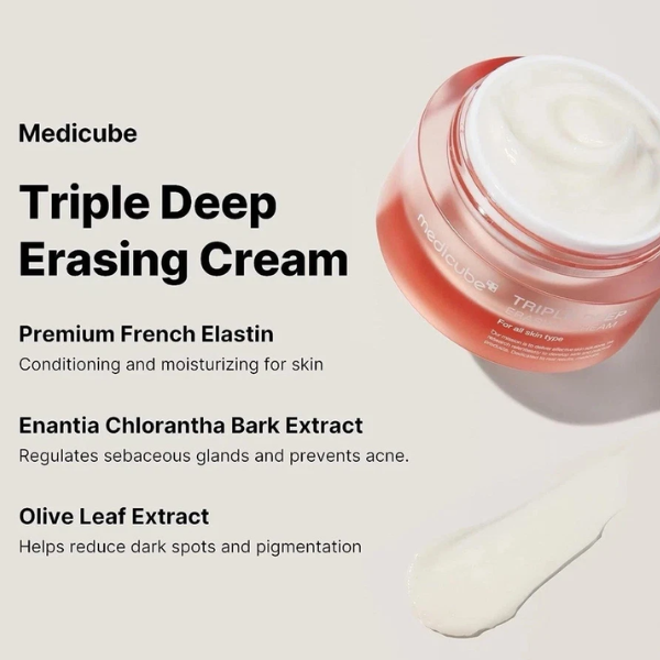 Medicube Triple Deep Erasing Cream 50ml Anti-Aging Wrinkle Moisturizer K-Beauty