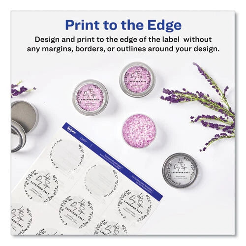 Avery 4222 0.75" Printable Self-Adhesive Perm ID Label w/ Sure Feed (400/Pk) New