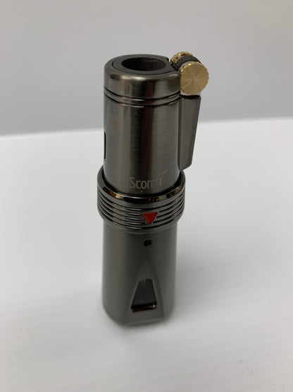 Gun Metallic Scortch Premium Chrome Butane Torch Lighter