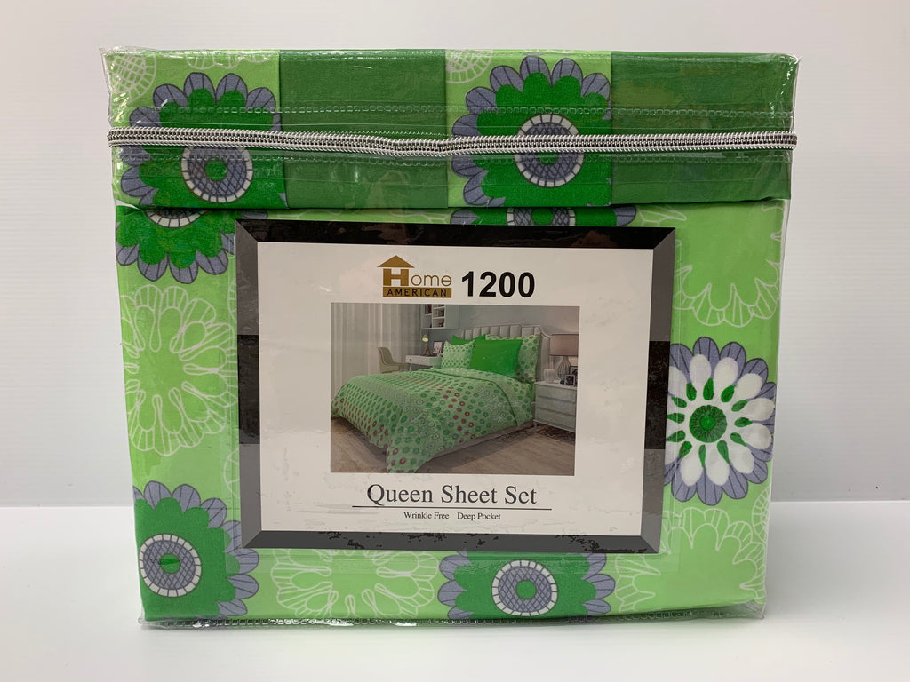 6 Pieces Bed Sheet Sets Design # 2 king size