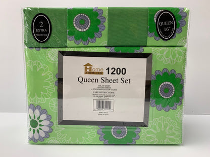 6 Pieces Bed Sheet Sets Design # 2 king size