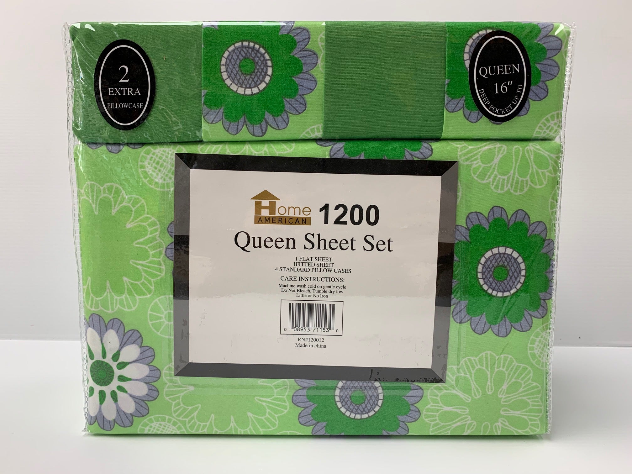 Copy of 6 Pieces Bed Sheet Sets Design # 2 Queen Size