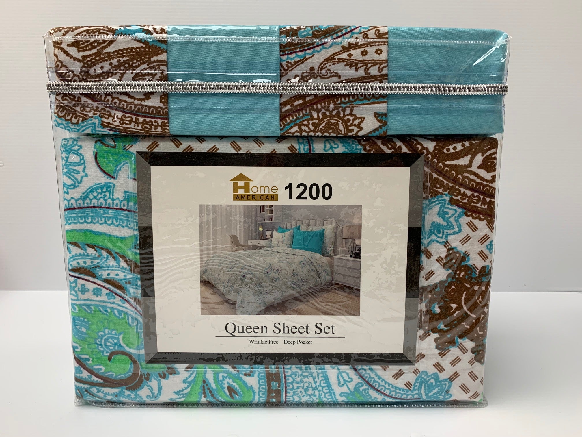 6 Pieces Bed Sheet Sets Design # 7 King Size