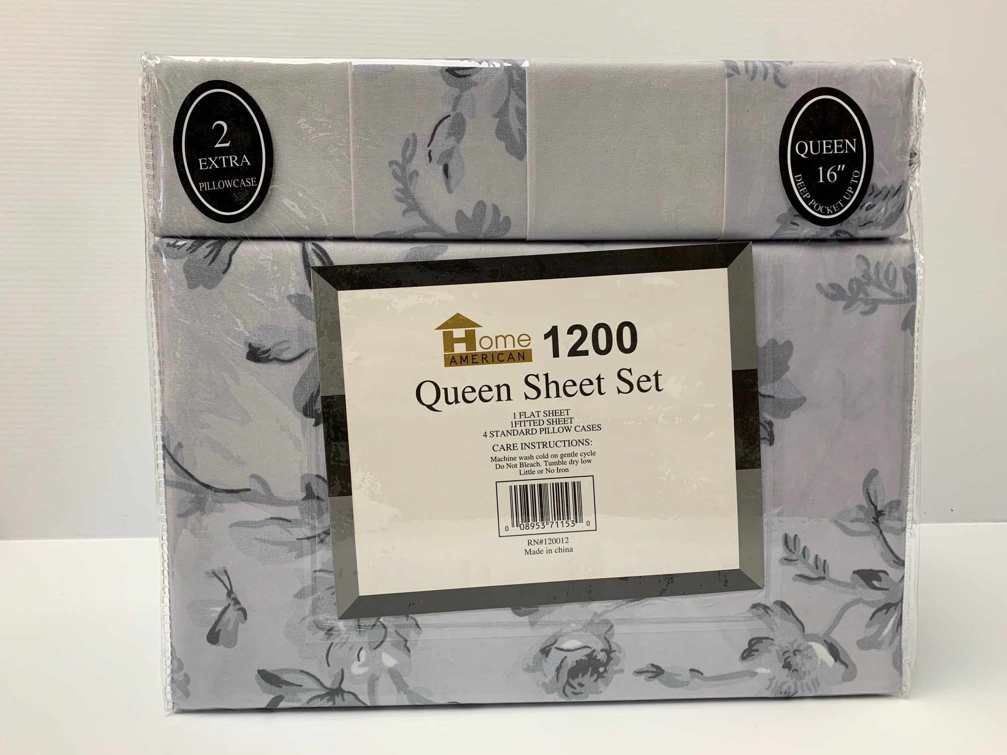 Copy of 6 Pieces Bed Sheet Sets Design # 12 Queen Size